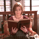 Willow (Alyson Hannigan) does some serious studying.